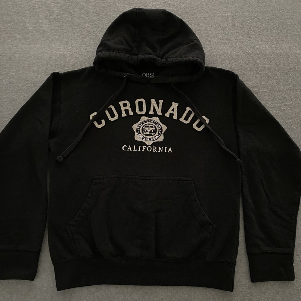 Coronado California Hoodie Sweatshirt Adult Small Blk Pullover OBSI Destination - Picture 2 of 16